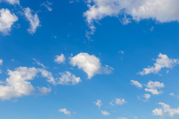 Blue sky background with clouds