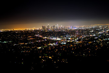 Obraz premium Los Angeles night view 