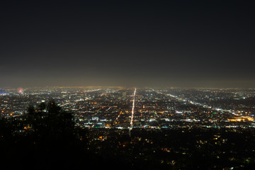 Fototapeta premium Los Angeles night view 