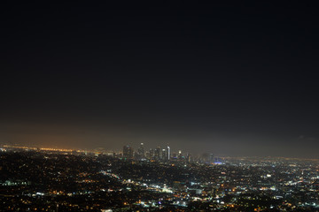 Fototapeta na wymiar Los Angeles night view 