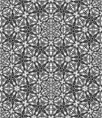 Abstract fractal seamless geometric pattern, computer-generated illustration.