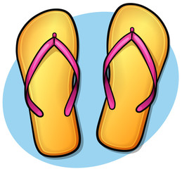 Vector flip flops design concept