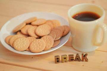 ビスケット　クッキー　コーヒー