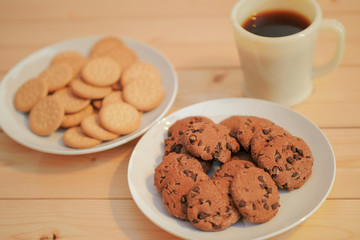 ビスケット　クッキー　コーヒー