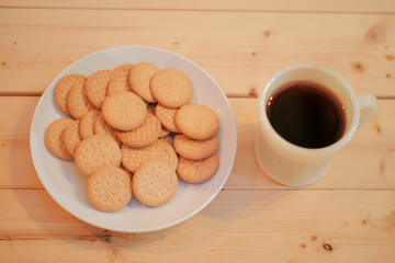 ビスケット　クッキー　コーヒー