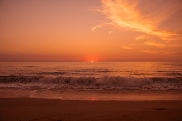 Fototapeta na wymiar Sunrise over the Atlantic
