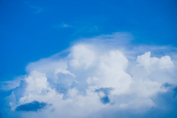 Copy space summer blue sky and white cloud abstract background.