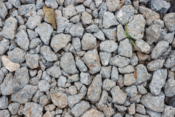 Gray stones close-up. The texture of the stones