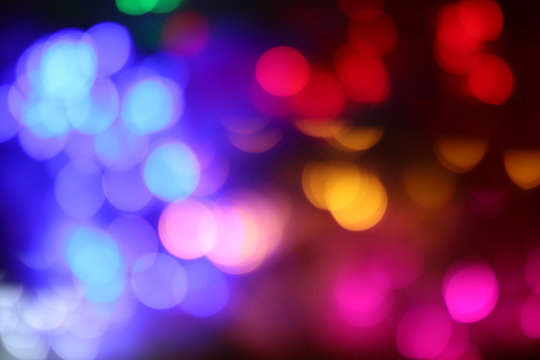 colorful bokeh light abstract background, abstract bokeh night light multi color background