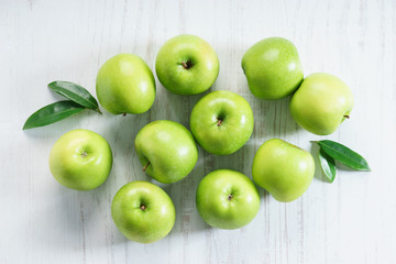 fresh green apples
