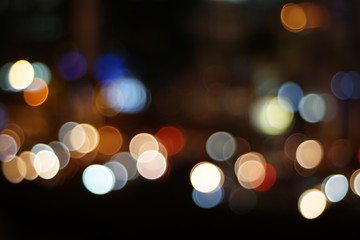 Colorful city bokeh
