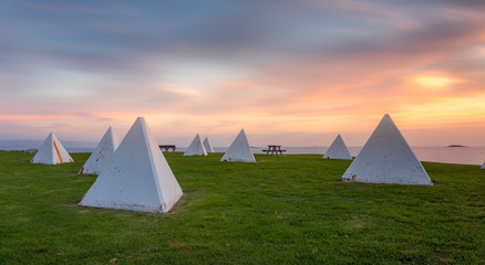 tank traps at Breakwater Battery