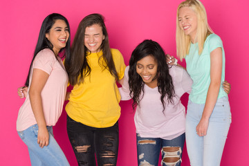 Four Teen Girls Having Fun