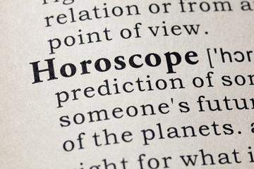 Obraz premium definition of Horoscope