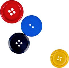 Assortment of buttons of many different colors