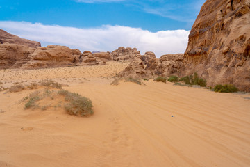 Landscape in Wadi Ruma desert, Jordan