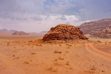 Landscape in Wadi Ruma desert, Jordan