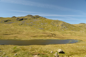 Red Tarn beneath Crinkle Crags, Lake District
