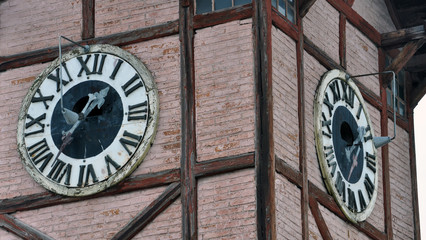 Ancient clock at the city hall