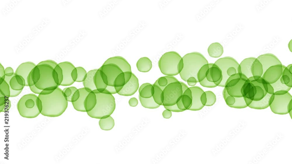 Poster abstract transparent chlorophyll cell overlap wave moving pattern, nature concept design illustratio