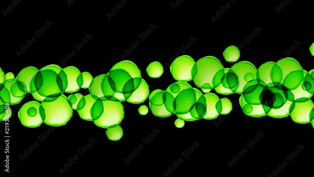 Poster abstract transparent chlorophyll cell overlap wave moving pattern, nature concept design illustratio
