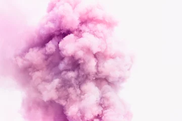 Papier Peint photo autocollant Fumée Fumée rose comme fond de nuages.
