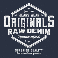 Originals / Jeans Wear - Vintage Tee Design For Printing