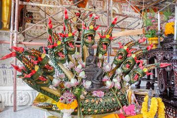 Temple Indo-Thai Art Wat Thung Si great Naga  Punpin  Surat Thani Thailand