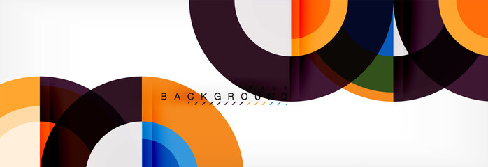 Obraz premium Vector circle abstract background