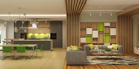 Modern house interior