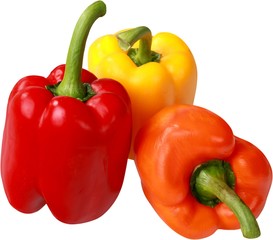 Multicolored bell peppers