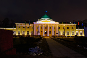 Fototapeta na wymiar Tauride Palace at night. Saint Petersburg, Russia