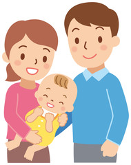若夫婦と赤ちゃん