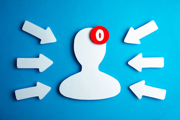 Social networking follower icon counter notification.. users of social networks blogging and online messaging concept.