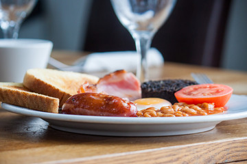 Typical English breakfast, fry up.