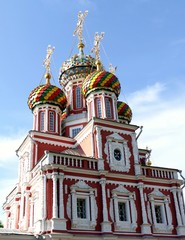 Fototapeta na wymiar Church of the Nativity-of-the-Virgin Mary of Nizhny Novgorod, Russian Federation 
