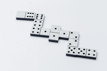 Closeup of domino game