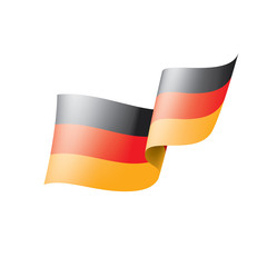 Germany flag, vector illustration on a white background