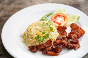 Fried Rice and Chinese Sausage, Thai food