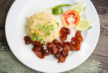 Fried Rice and Chinese Sausage, Thai food