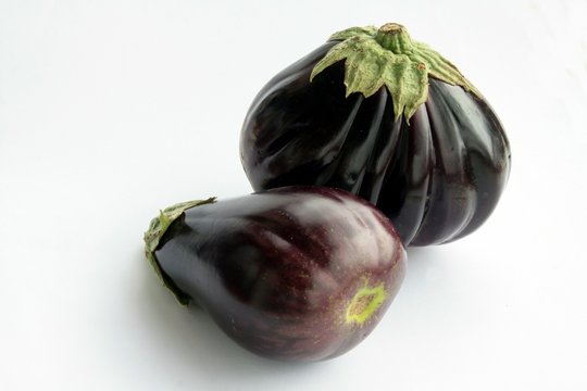 purple eggplants as tasty vegetable