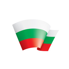 Bulgaria flag, vector illustration on a white background