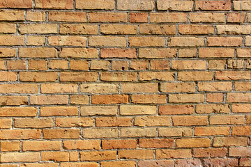Brick wall of the old building