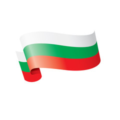 Bulgaria flag, vector illustration on a white background