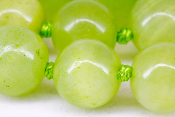 Onyx balls of gentle green color