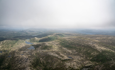 Aerial Shot of Norwegian Nature
