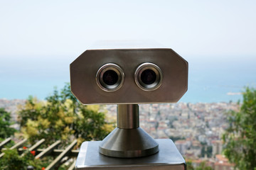 binoculars for tourists. go sightseeing.
