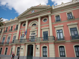 Fototapeta na wymiar Town hall facade of Murcia