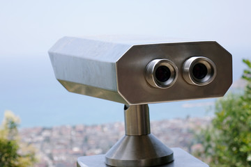 binoculars for tourists. go sightseeing.