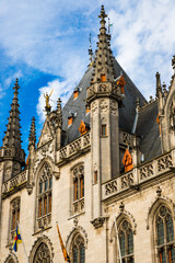 Beautiful buildings in Bruges, Belgium